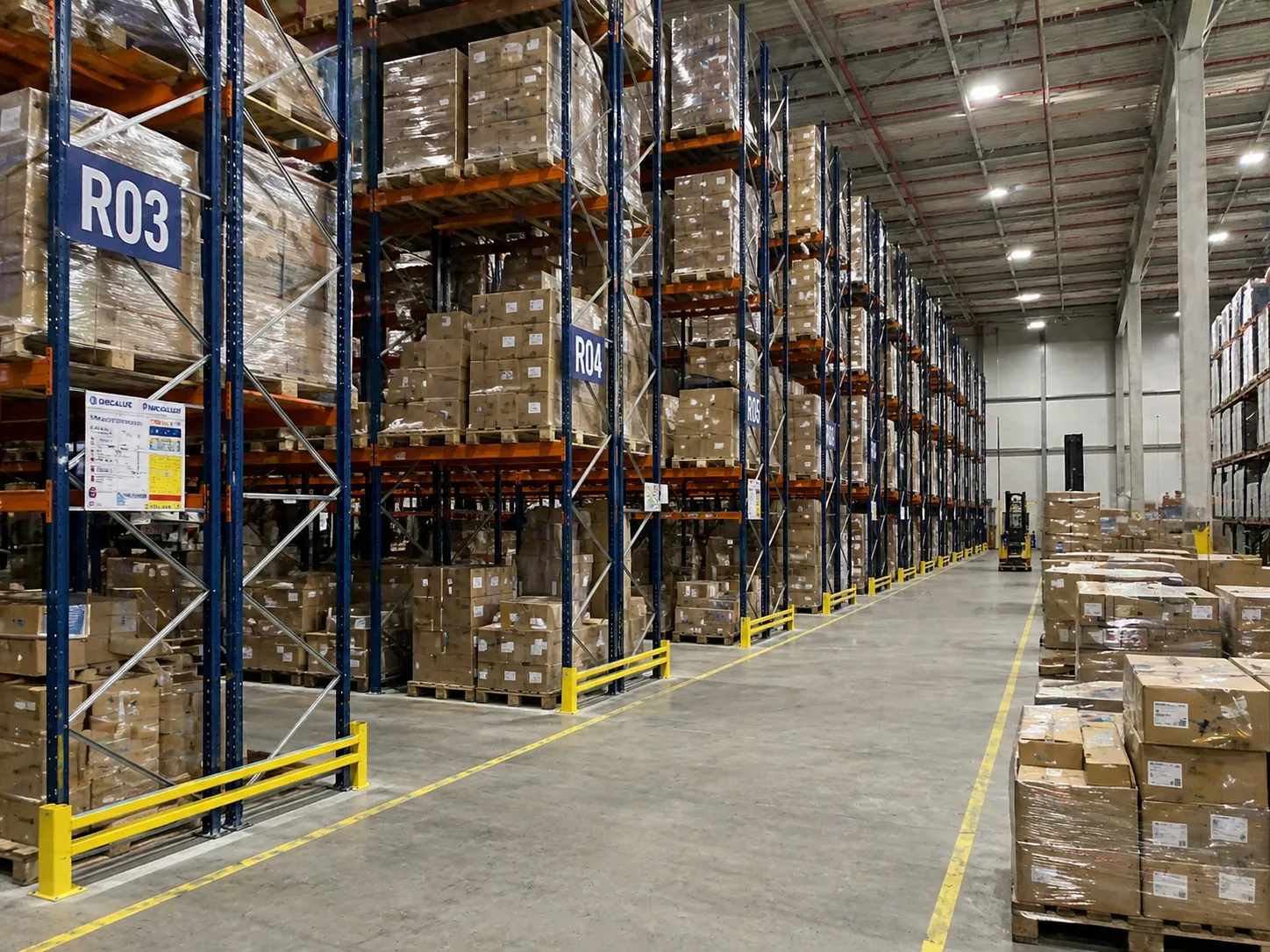 Poland warehouse interior for V18 cordless vacuum stock and EU fulfillment support