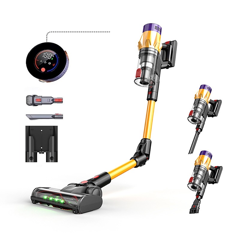 V18 cordless vacuum with folding tube configuration