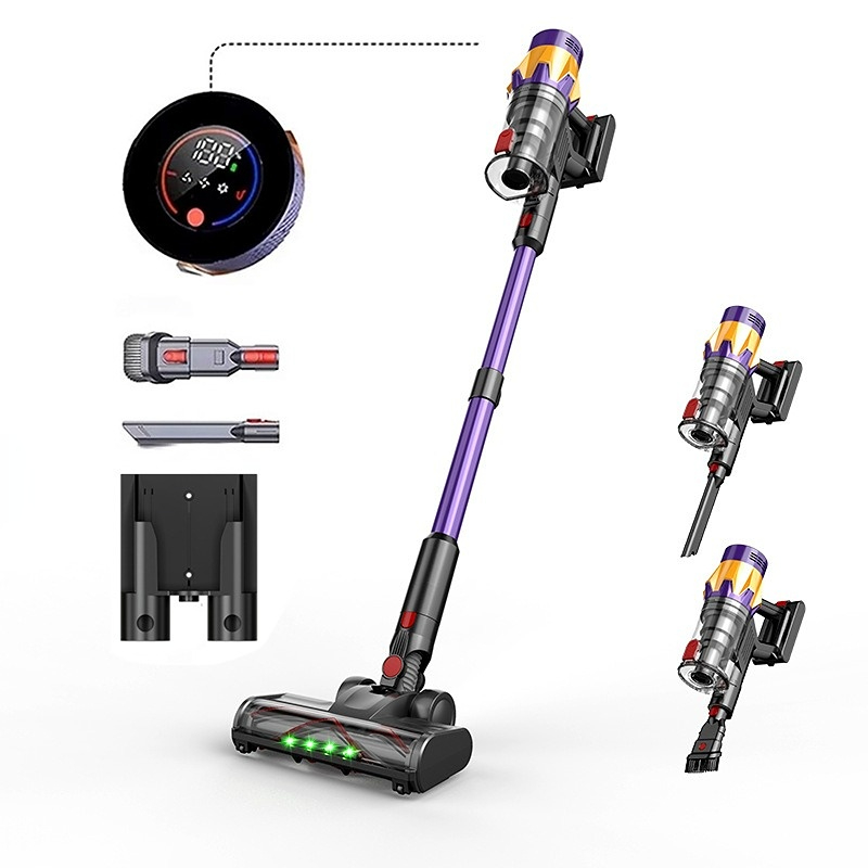 Purple V18 cordless vacuum configuration